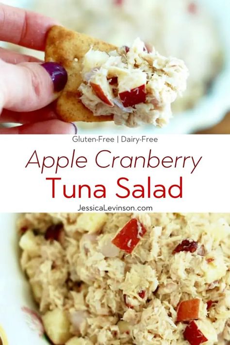 Whole Foods Cranberry Tuna Salad Recipe, Cranberry Tuna Salad Recipe, Dairy Free Tuna Salad, Salad Recipes Gluten Free, Healthy Tuna Salad, Detox Waters, Foods Ideas, Seasonal Eating, Seafood Recipe