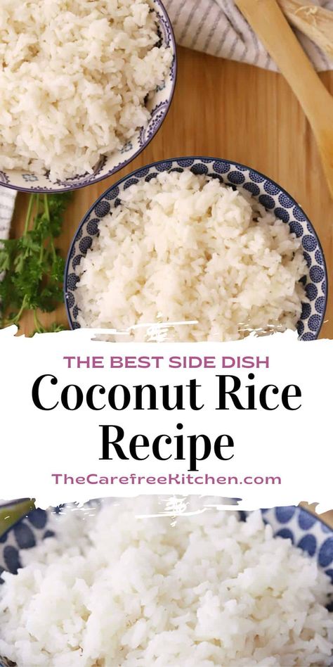 Cuban Coconut Rice, Fluffy Coconut Rice, Coconut Cream Rice Recipe, Rice In Coconut Milk, Coconut White Rice Recipe, Coconut Rice Stovetop, Rice And Coconut Milk Recipe, Asian Coconut Rice, Coconut Rice Rice Cooker