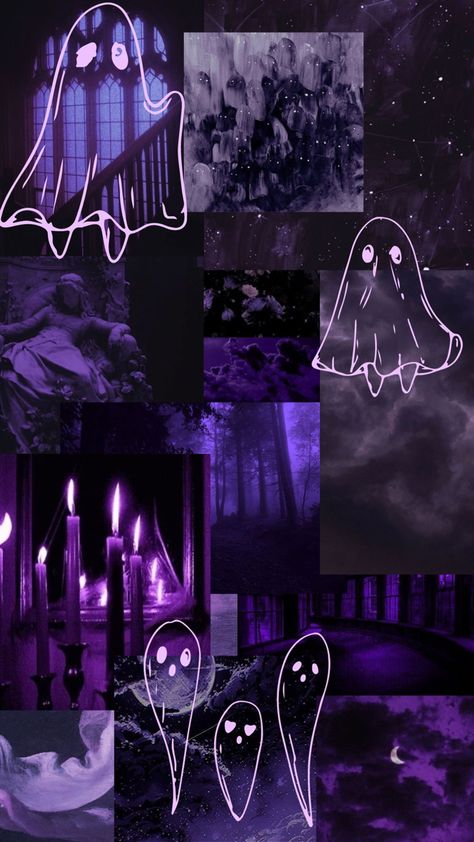 Ghost Purple Wallpaper, Purple Gothic Wallpaper Laptop, Gothic Witchy Wallpaper, Purple Ghostface Wallpaper, Purple Aesthetic Ghost, Purple Goth Wallpaper, Purple Ghost Aesthetic, Purple Horror Aesthetic, Aesthetic Ghost Wallpaper