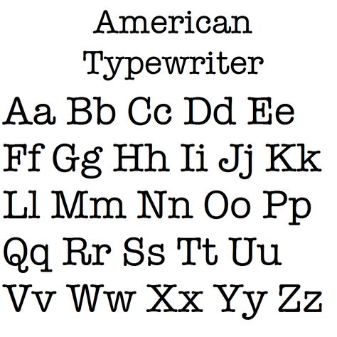 Type Writer Font Alphabet, American Typewriter Font, Chalk Markers Lettering, Typewriter Lettering, Pretty Fonts Alphabet, Typewriter Fonts, Fonts Fancy, Typewriter Letters, Chalkboard Typography