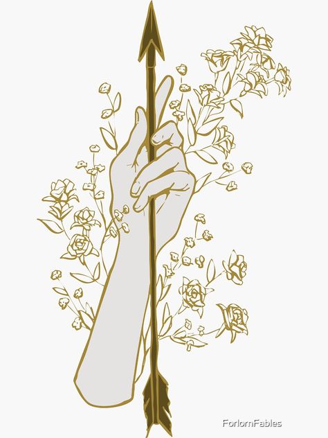 Artemis Aesthetic, Artemis Art, Artemis Tattoo, Artemis Goddess, Greek Decor, Goddess Of The Moon, Greek Mythology Tattoos, Gold Arrow, Bullet Journal Notes