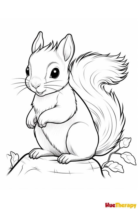 Dibujo de tiernos perritos in 2024 | Squirrel coloring page, Coloring pages, Animal coloring books . #Simple_Squirrel_Drawing #Cute_Cartoon_Animals_Drawings #Squirell_Drawing #Squirrel_Drawing_Easy