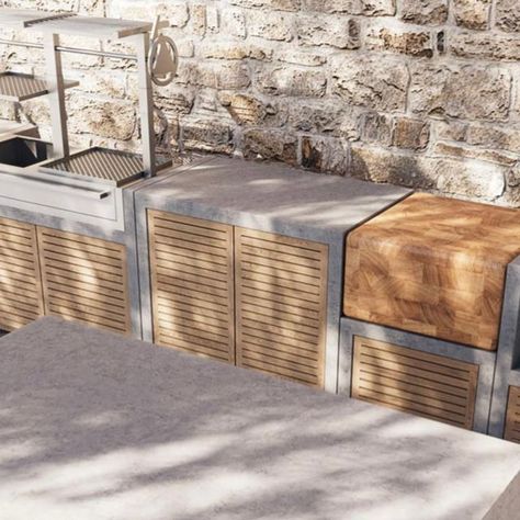 Warrington + Rose on Instagram: "Taking orders on our modular kitchens. Get in touch soon to be ready for this summer ☀️ ‘Outdoor Modular Kitchens’ - Craft Your Own Tailored Outdoor Kitchen, Grill, and Asado Area. Integrate your Big Green Egg, OX Grill, or a custom grill of your choice. The possibilities are limitless. Available in all our 32 concrete colours with 5 with door options. Custom design also available. Direct message or email for more information. #concretekitchen #modularoutdoorkitchen #concretedesign #kitchen #polishedconcrete #liveoutdoors #gardendesign #grillmaster #outdoordining #outdoordesign #landscapedesign #grillseason #outdoorspaces #alfrescokitchen #outdoorentertaining #warringtonandrose #handmade #oxgrill #garden #gardeninspo #outdoorkitchen #outdoorlivingspace #w Door Options, Modular Outdoor Kitchens, Custom Grill, Modular Kitchens, Kitchen Grill, Outdoor Stone, Concrete Kitchen, Outdoor Kitchen Grill, Stone Kitchen