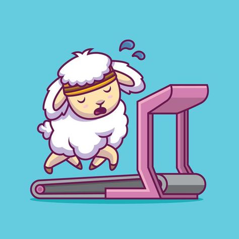 Running Cartoon, Fitness Art, Create Drawing, Character Cartoon, Cute Sheep, Cute Cartoon Drawings, Branding Design Inspiration, Sports Humor, Funny Cartoons