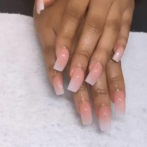 Curved Ombre Nails, Curved Oval Nails, Short Curved Acrylic Nails, Natural Curved Acrylic Nails, Short Curved French Tip Nails, Curved Nails Short, Curved Short Nails, Curve French Tip Nails, 90s Curved Nails Medium