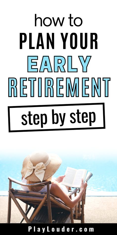 Want to reach financial independence and retire early, but haven't started budgeting or saving money yet(enough to retire?). Check out this post to learn how to plan your early retirement step by step, so you can reach FIRE and retire young now! How To Prepare For Retirement, Retire Early Tips, Early Retirement Planning, Retirement Planning Finance, Social Security Benefits Retirement, How To Retire Early, Retirement Finances, Retired Life, Budgeting Ideas