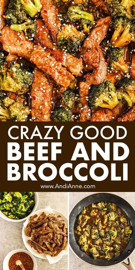 Are you in search of a quick and easy dinner that can be prepared in just 30 minutes? Our beef and broccoli stir fry is the perfect solution! With everything cooked in one skillet, this recipe is ideal for busy weeknights when you're short on time. Plus, it's a family favorite that everyone will love. Don't miss out on this delicious and convenient meal - click the link to learn how to make it today! Beef Shrimp And Broccoli Stir Fry, Beef N Broccoli Recipes, Beef Stir Fry Recipes Easy, Spicy Beef And Broccoli, Stir Fry With Rice, Easy Beef Stir Fry, Beautiful Meals, Beef Broccoli Stir Fry, Easy Suppers