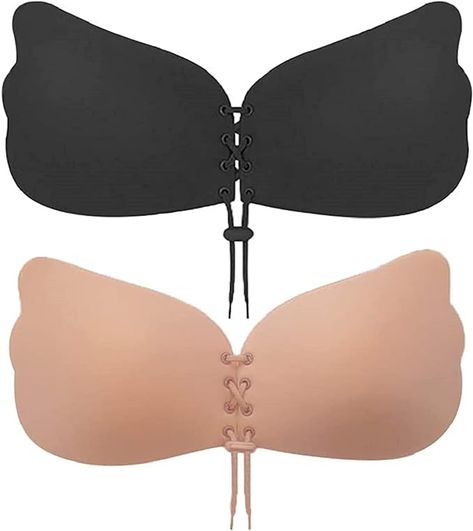 Sticky Bras, Sticky Bra, Backless Bra, Adhesive Bra, Cute Butterfly, Strapless Bra, V Shape, Deep V, Push Up