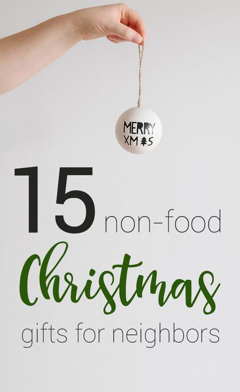 During the holidays, treats and goodies are everywhere. Check out this list for 15 Non-Food Holiday Gift Ideas for Neighbors. Neighbour Gifts Christmas, Small Gifts For Neighbors, Non Food Neighbor Gifts, Christmas Gifts For Neighbors Non Food, Practical Neighbor Christmas Gifts, Gifts For Neighbors Christmas Simple, Non Food Christmas Neighbor Gifts, Non Food Neighbor Christmas Gifts, Gift Ideas For Neighbors Christmas