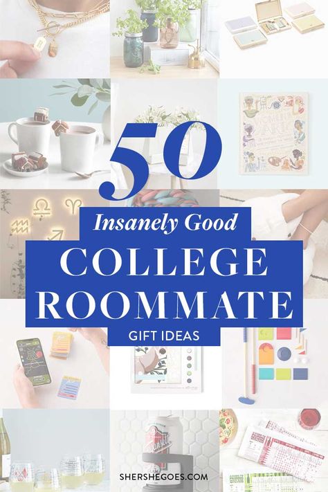 best-college-roommate-gift-ideas Gift Basket For Roommate, Birthday Ideas For Roommate, Gifts For Roomates, Christmas Gift Ideas For College Roommates, Roomie Gift Ideas, Roomate Ideas College Gifts, New Roommate Gift Ideas, Birthday Gift For Roommate, Roommate Birthday Gifts