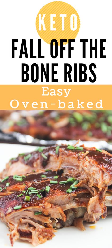 Keto Bbq Ribs Oven, Keto Pork Ribs In The Oven, Gluten Free Ribs Recipe, Ribs In Oven No Bbq Sauce, Keto Ribs Recipe Oven, Keto Rib Rub, Healthy Rib Recipes, Oven Roasted Ribs Pork, Carnivore Ribs Recipe