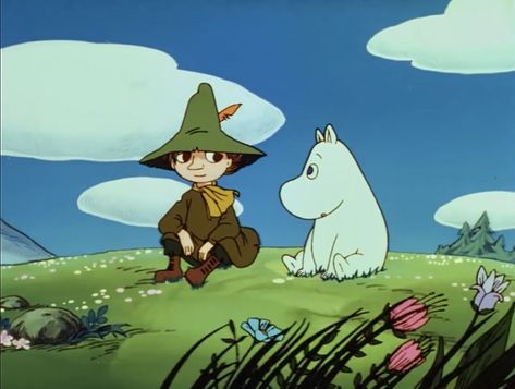 Moomin And Snufkin Matching Icons, Snufkin And Moomin Matching Pfp, Moomin Aestethic, The Moomins, Snufkin And Moomin, Moomin Valley, Tove Jansson, Dog Biting, Cartoon Shows