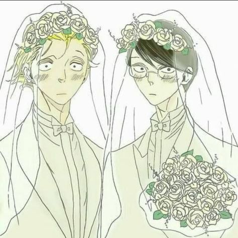 Wedding Day, Flowers, Hair, Anime