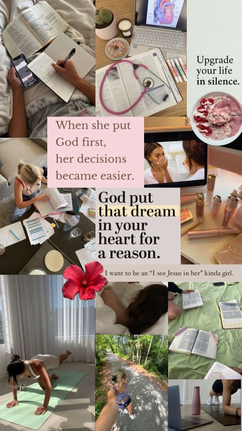 #healthy #lifestyle #cleangirl #Godisgood #christian girl #myfirstshuffle Christian Girl Vision Board Ideas, That Christian Girl Aesthetic, That Christian Girl, Christian Lifestyle Aesthetic, Christian Girl Lifestyle, Christian Wellness, God Lifestyle, Kingdom Minded, Library Aesthetic