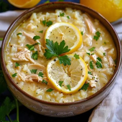 Slow Cooker Lemon Chicken & Rice Soup – Tasty Recipes Lemon Chicken Rice Crockpot, Lemon Chicken Rice Soup Crockpot, Chicken Lemon Rice Soup Crockpot, Slow Cooker Lemon Chicken Rice Soup, Slow Cooker Lemon Chicken And Rice Soup, Lemon Chicken And Rice Soup Recipes, Lemon Chicken Soup With Rice, Lemon Chicken And Rice Soup, Rice Soup Crockpot