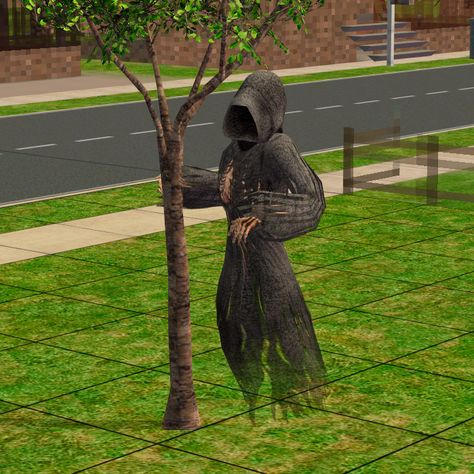 Mod The Sims - Grim Reaper (+ Universal outfit) Reaper Clothes, Grim Reaper Clothes, Sims Grim Reaper, Sims Medieval, Sims 3 Mods, Ghost Walk, In The Town, The Grim, Gaming Clothes