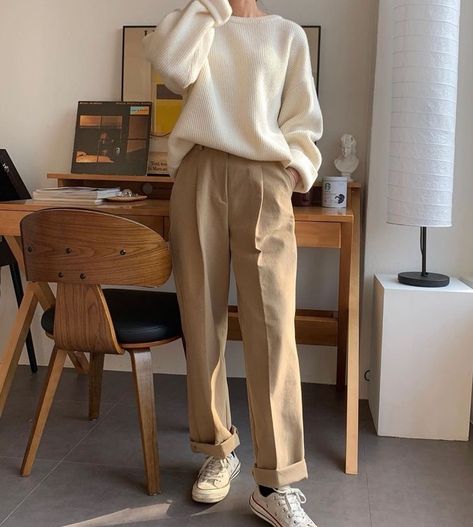 Stile Casual Chic, Beige Outfit, Mode Inspo, 가을 패션, Korean Outfits, Casual Style Outfits, Looks Vintage, Aesthetic Outfits, Cute Casual Outfits