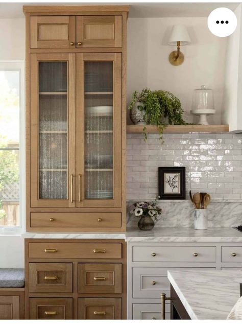 Cabinet Aesthetic, Light Wood Kitchen, Wood Kitchen Cabinet, Magnolia House, Kitchen Inspiration Design, Kitchen Redo, Cottage Kitchen, Updated Kitchen, Wood Kitchen