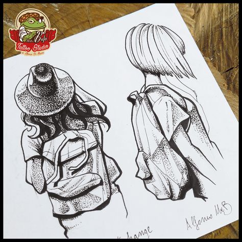 Inktober 2024 Backpack, Girl With Backpack Drawing, Backpack Art Drawing, Hike Drawing, Backpacking Tattoo, Backpack Tattoo, Backpack Sketch, Sketch Animation, Backpack Drawing