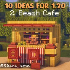 Minecraft Seafood Restaurant, New Build Ideas, Minecraft Market, Kida Disney, Fantasy Minecraft, Minecraft Shops, Minecraft Theme, Minecraft Interior, Minecraft Interior Design