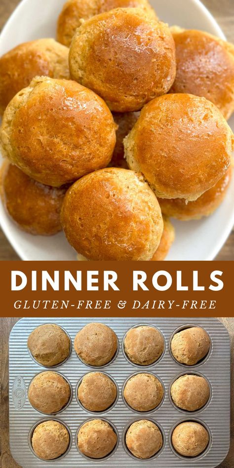 These delicious gluten-free rolls are flavorful and have the perfect crumb. If you’ve never baked with yeast or made gluten-free rolls before, read this post and I’ll walk you through how to make them so you and your family can enjoy them too! Gluten Free Rolls Easy, Ankarsrum Recipes, Gluten Free Dairy Free Snacks, Gluten Free Dinner Rolls, Dinner Rolls Easy, Gluten Free Rolls, Gluten Free Comfort Food, Rolls Easy, Gluten Free Cake Recipe