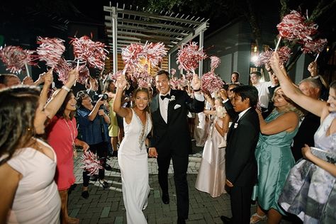 Wedding Recessional, Pride Wedding, Glow Stick Wedding, Wedding Entry, Wedding Pom Poms, Southern Wedding Inspiration, Jackson Hole Wedding, Wedding Exit, Entry Ideas