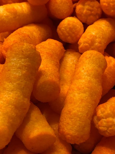 Cheese Puffs Chips, Chips On A Stick, Cheetos Aesthetic, Cheeto Puffs, Orange Aesthetics, Cheetos Puffs, Desert Drinks, Hot Chip, Cheese Puffs