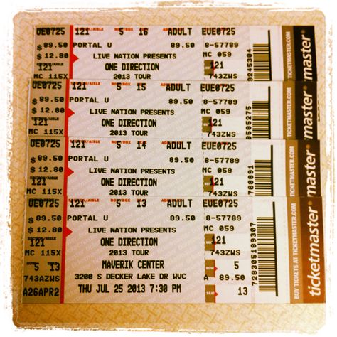 i wish i got tickets to their concert in the summer!! but i guess i have to wait till they come back to ohio!!! One Direction Concert Tickets, One Direction Tickets, Ticket Card, One Direction Concert, Concert Tickets, Christmas Wishes, One Direction, Birthday Wishes, Ohio