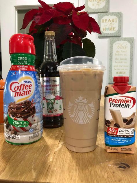 Priemer Protien Drink Recipes, Premier Shake Recipes, Fairlife Protein Iced Coffee, Premier Protein Cafe Latte Recipes, Premier Protein Iced Coffee Recipes, Cafe Latte Premier Protein Recipes, Premier Protein Recipes Coffee, Iced Coffee With Premier Protein, Premier Protein Coffee Recipes