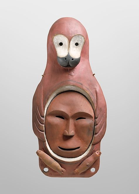 Yup'ik Seal Mask \\ late 19th century \\ Alaska \\ Wood, pigment \\ Collected in late 19th century by Bishop Farhout, MacKenzie River area Mouse Mask, Inuit Art, Masks Art, American Indian Art, Santa Fe Nm, Native Art, Aboriginal Art, World Art, Anthropology