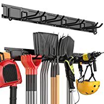 Garage Wall Organizer, Wall Mount Storage, Garden Tool Rack, Tool Hangers, Garage Storage Racks, Garage Tool Organization, Garden Tool Organization, Garage Tool Storage, Yard Tools