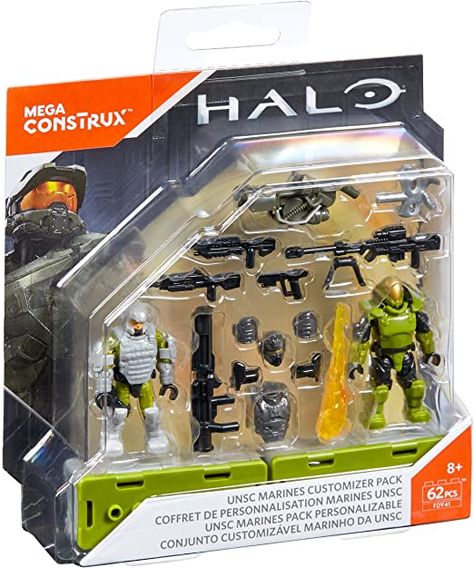 AmazonSmile: Mega Construx Halo Spartan Armor Customizer Pack Building Set: Toys & Games Halo Mega Construx Customs, Halo Lego Sets, Call Of Duty Toys, Jurassic Park Funny, Halo Spartan Armor, Lego Halo, Spartan Armor, Halo Mega Bloks, Ben 10 Action Figures