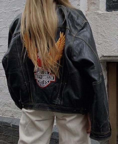 Ny Style, Harley Davidson Jacket, Moda Jeans, Virtual Closet, Adventure Time, Harley Davidson, Vision Board, Autumn Fashion, My Style