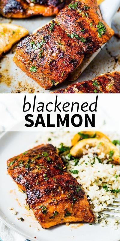 If you're looking for dinner in under 15 minutes, make this blackened salmon! Fresh salmon filets are coated in a blend of bold spices and pan seared until tender and flaky. Customize your spice level and serve this easy dinner with rice, over a salad or in tacos. Salmon Dinner Recipes, Salad Recipe Ideas, Salmon Recipes Baked Healthy, Special Meals, Fish Ideas, Blackened Salmon, Easy Salmon Recipes, Salmon Dinner, Fish Recipes Healthy