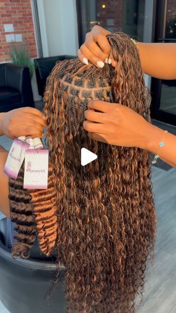 Y A on Instagram: "Human hair from us @mamacita___hair 

Small medium size gypsy + 3 bundles

.
.
.
.
.
.
.
.
#stitchbraidsnyc #newarkbraider #gypsybraids #bohobraids #bohobraid #curlybraids #bulkhairextensions #stitchbraids #newjerseybraids #newjerseybraider #bohobraidsnyc #knottlessbraidsnj #braidsnj #njbraids #njbraider #njbraiders #jerseybraider #brookylnbraider #braidsync #stitchbraidsnj #nycbraids #braidsgang #njstylist #bohostyle #curlyhairstyles #humanhairbraids #bohemianbraids" Knotless Braid Sizes, Short Boho Braids With Color, Ombré Boho Knotless Braids, Small Boho Box Braids, 350 Braids, Medium Boho Braids, Small Boho Knotless Braids, Small Medium Knotless Braids, Box Braids Medium