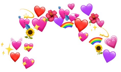 Heart Emoji Stickers, Crown Png, Heart Meme, Aesthetic Heart, Crown Aesthetic, We Bare Bears Wallpapers, Emoji Backgrounds, Desain Editorial, Emoji Photo