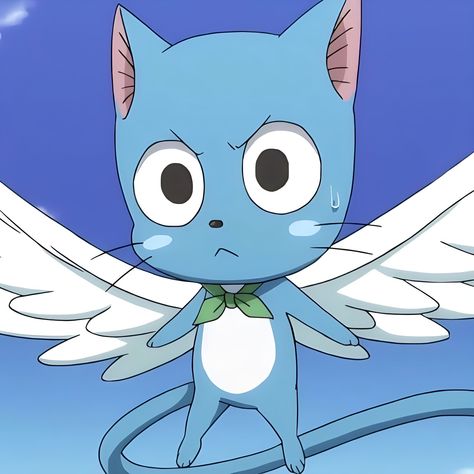 Exceed Fairy Tail, Fairy Tail Anime Characters, Fairy Tail Cat, Happy Fairy Tail, Fairy Tail Images, Anime Fairy Tail, Fairy Tail Characters, Fairy Tail Guild, Fairy Tail Art