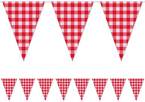 Amazon.com: 2 Pieces Large Plastic Red And White Checkered Gingham Pennant Banner?Large Gingham Triangle Banner Red And White Banner For Picnic Birthday/Christmas Party Decoration Supplies-32.8 Feet : Toys & Games Red And White Banner, Picnic Style Party, Gingham Party, Survivor Party, Bbq Birthday, Birthday Christmas Party, Banner Red, Triangle Banner, White Banner