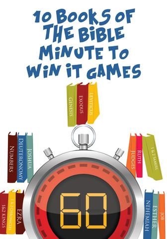 Books of the Bible Minute to Win It Games Childrens Ministry Games, The Books Of The Bible, Childrens Ministry Curriculum, Sunday School Games, Church Games, Learn The Bible, Minute To Win, Minute To Win It Games, Bible Games