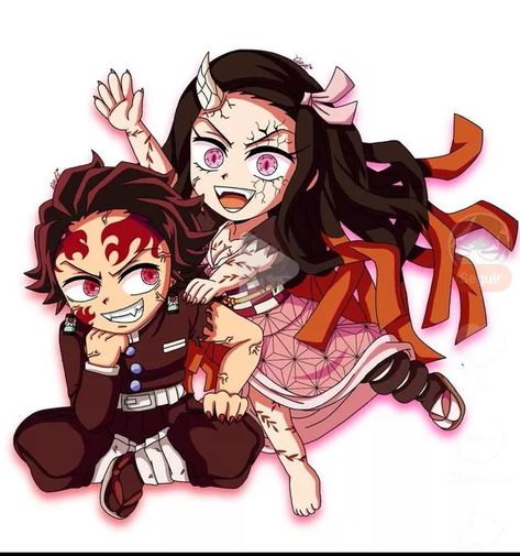 Tanjiro And Nezuko As Demons, Demon Kamado Siblings, Tanjiro And Nezuko Role Swap, Nezuko And Daki Swap, Gyutaro And Tanjiro, Nezuko As Daki, Nezuko And Tanjiro Fanart, Demon Slayer Nezuko Cute, Tanjiro And Nezuko Manga