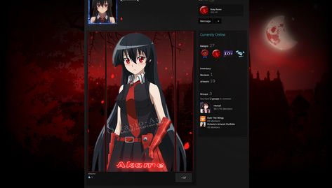 Steam Artwork, Steam Profile, Evangelion Art, Akame Ga, Profile Design, The Witcher, Art Girl, Steam, Anime Art