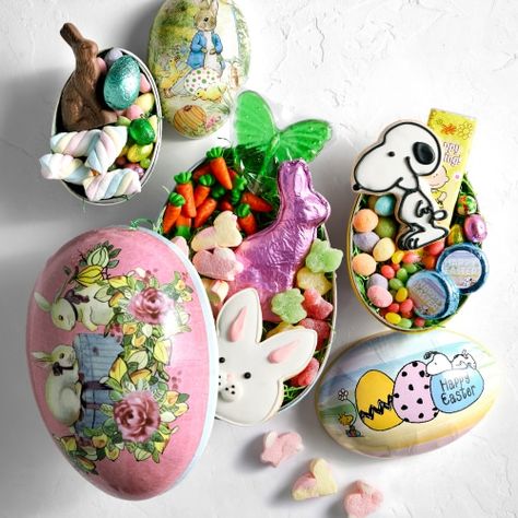 Easter Food > Easter Care Package, Papier Mache Eggs, Easter Gift Boxes, Vanilla Sugar Cookie, Gourmet Food Gifts, Kids Pottery, Chocolate Bunny, Chocolate Eggs, Iced Cookies