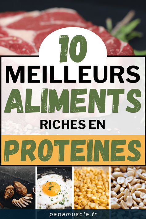 10 meilleurs aliments riches en protéines Top 10, Nutrition, Composition, France