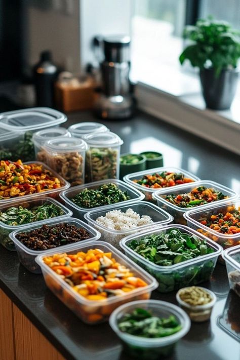 Master meal prepping for a plant-based diet to save time and stay healthy. 🥗📅 #PlantBasedMealPrep #HealthyLiving Plant Based Vision Board, Healthy Diet Vision Board, Vegan Meal Prep Aesthetic, Healthy Meal Prep Aesthetic, Plant Based Lifestyle Aesthetic, Whole Food Plant Based Aesthetic, Vegan Meal Planning, Meal Planning Aesthetic, Meal Prepping Aesthetic