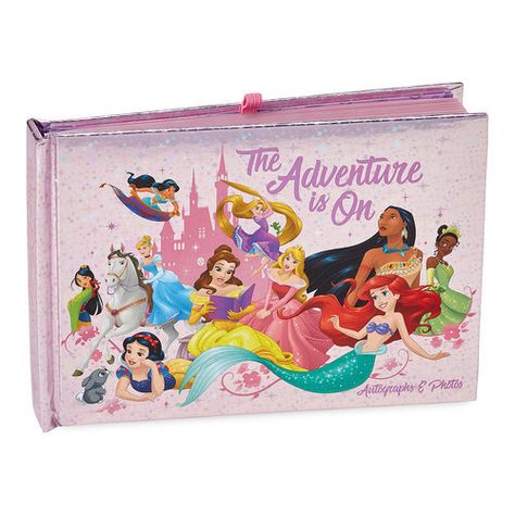 Disney Princess Autograph Book and Photo Album - Walt Disney World | shopDisney #disney #autographbook #affiliate Disney Autograph Book, Disney Autograph, Autograph Book Disney, Princess Adventure, Autograph Book, Disney Souvenirs, Photographs And Memories, Photo Sleeve, Autograph Books