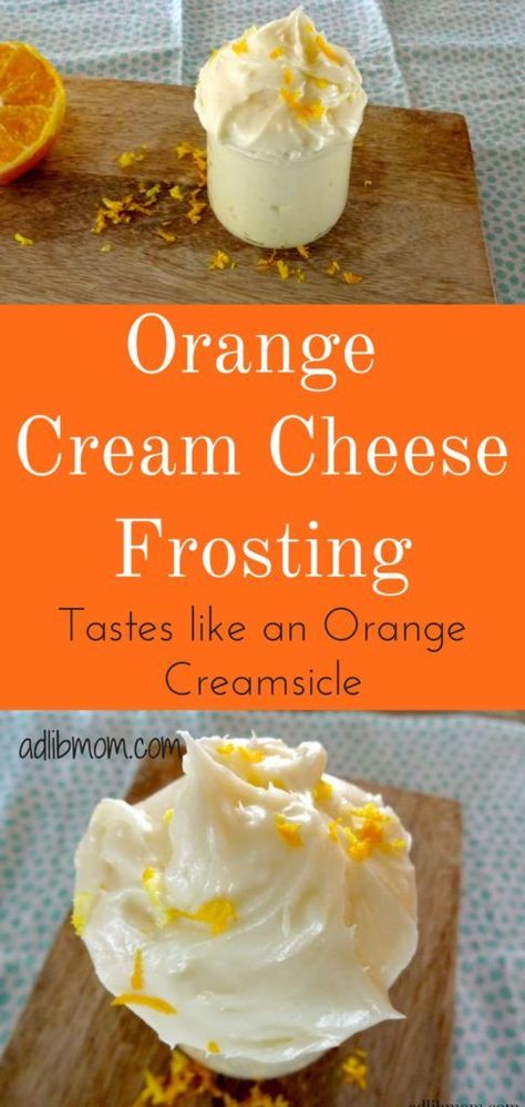 Orange Cream Cheese Frosting, Frost Cupcakes, Pecan Filling, Cupcake Frosting Recipes, Orange Cream Cheese, Orange Buttercream, Orange Icing, Cheese Frosting Recipe, Frosting Recipes Easy