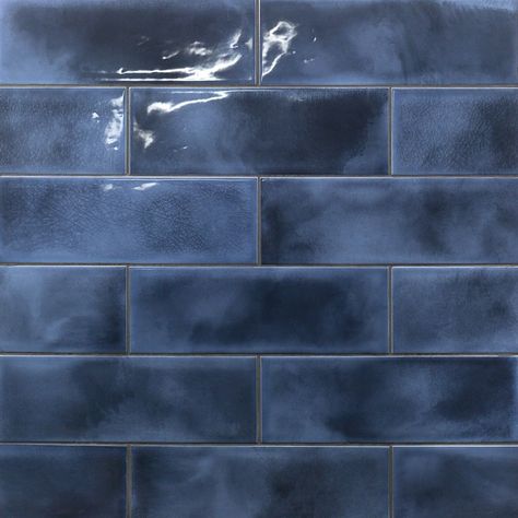 Bathroom Fireplace, Tiles For Wall, Glazed Ceramic Tile, Ceramic Subway Tile, Ivy Hill Tile, 4 Wallpaper, Blue Tile, Bad Design, Blue Ivy