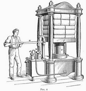 BibliOdyssey: Industrial Drawing Industrial Drawing, George Armstrong, Hydraulic Press, Rare Books, Art Images, Two By Two, Engineering, Science, Drawings