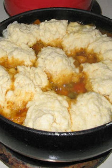 Mum's Stove-top Ground Beef Stew With Dumplings