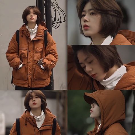 Boyish Haircut For Women Korean, Korean Round Face, Boyish Haircut For Women, Boyish Haircut, Haircut For Women, Cool Girl Outfits, Girls Korean, Hair Braid Videos, Peinados Fáciles Para Cabello Corto